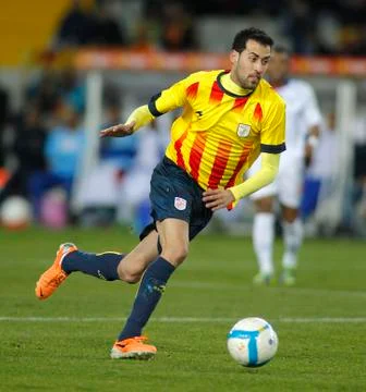 Catalan player Sergio Busquets Stock Photos
