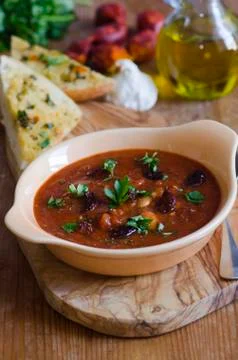 Catalan soup Stock Photos