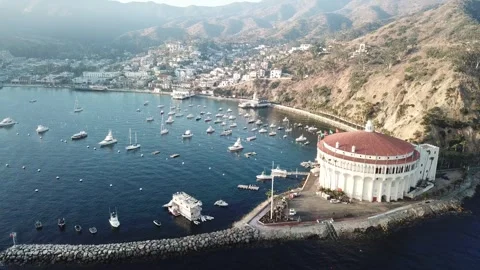 Catalina Casino reverse side Stock Footage 300851681