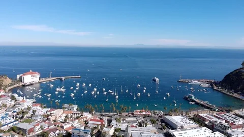 Catalina Island Side to Side 4K Stock Footage