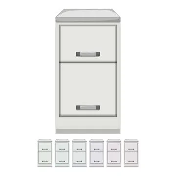 Catalog file cabinet cartoon vector graphic Stock-Illustration