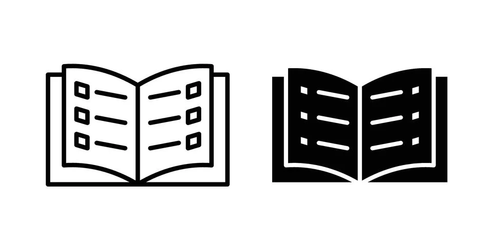 Catalog icon design. Simple Vector illustrations.. Stock Illustration
