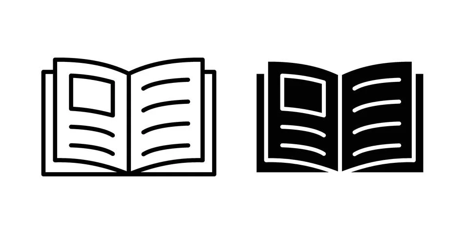 Catalog icon set, collection of vector icons Stock Illustration