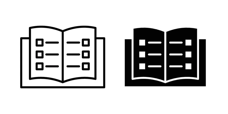 Catalog icon vector design. EPS10 Stock Illustration