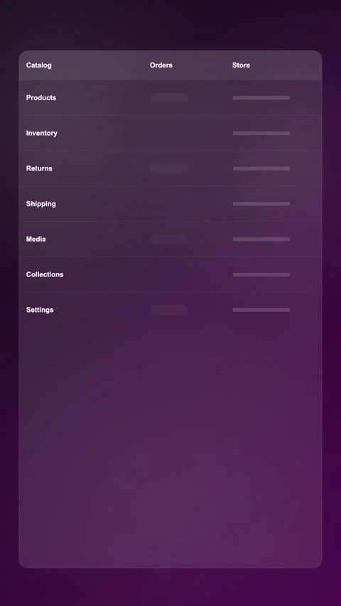 Catalog Organization Workspace Modern Gradient SaaS Interface Vertical Animation Stock Footage 345154926