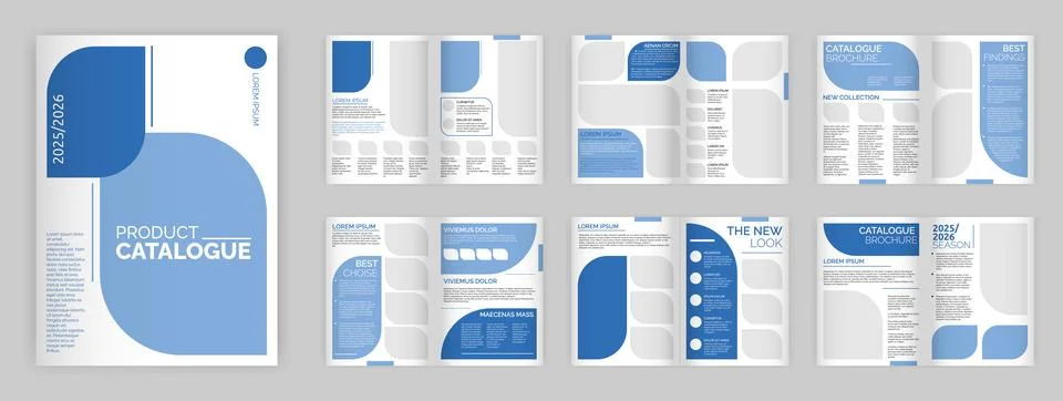 Catalog template. Modern product presentation booklet. Customizable brochure Stock Illustration