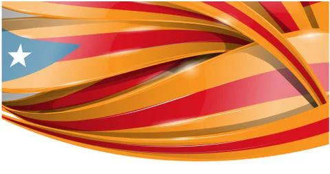 Catalonia banner  background flag. vector flag . Stockillustratie