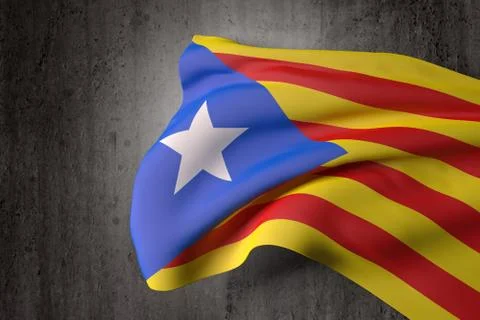 Catalonia flag Stock Illustration