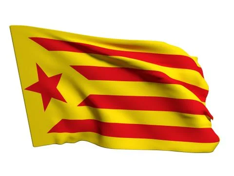Catalonia flag Stock Illustration