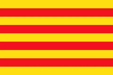 Catalonia - flag Stock Illustration