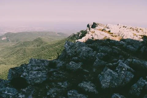 Catalonia mountain range. Stock Photos