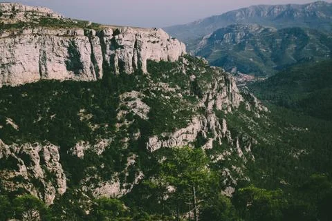 Catalonia mountain range. Stock Photos
