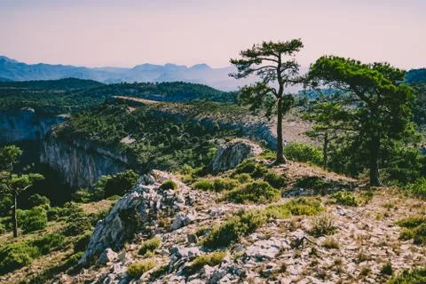 Catalonia mountain range. Stock Photos