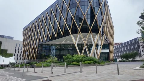 The Catalyst - Modern Architecture at Newcastle Helix, Newcastle upon Tyne. Video stock 338217176