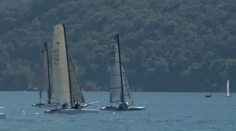 Catamaran 06 e Video stock 11943518