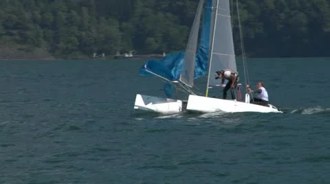 Catamaran 18 e Stock Footage 11952452