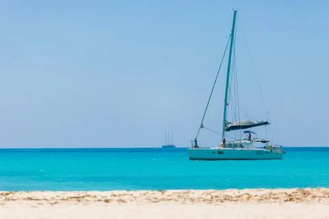 Catamaran at the beach Stock Photos