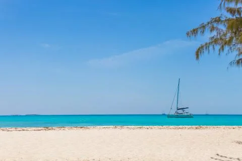 Catamaran at the beach Stock Photos