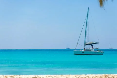 Catamaran at the beach Stock Photos