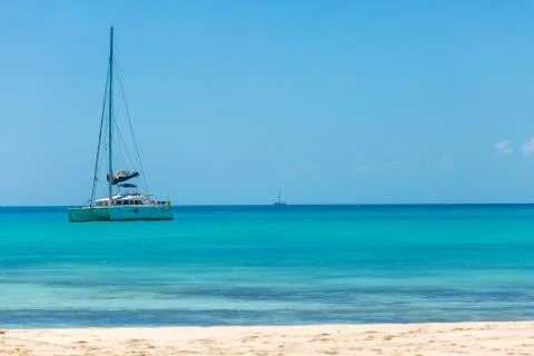 Catamaran at the beach Stock Photos