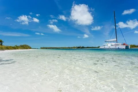 Catamaran at the beach Stock Photos