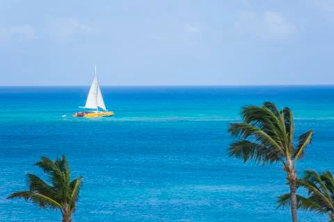 Catamaran at the beach Stock Photos