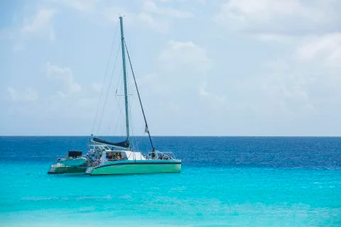 Catamaran at the beach Stock Photos