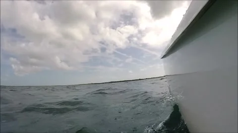 Catamaran low view Stock Footage 47289147