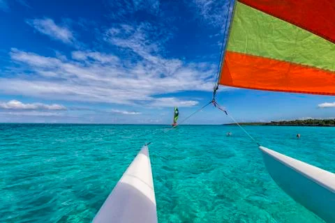From the catamaran Stock Photos