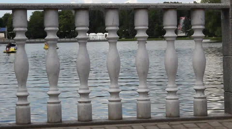 Catamarans and columns 2 Stock Footage 25006441