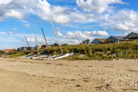 Catamarans on the dunes. Stock Photos