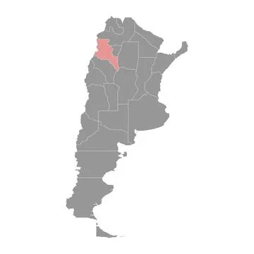 Catamarca Province map, administrative division of Argentina. Vector illust.. Stock Illustration