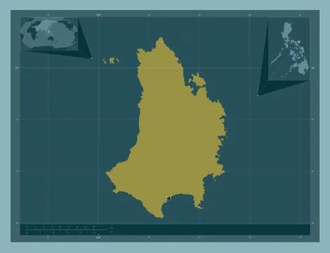 Catanduanes, Philippines. Solid color shape Stock Illustration