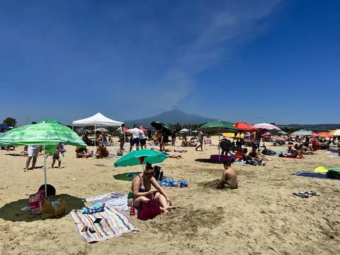 Catania beach Stock Photos