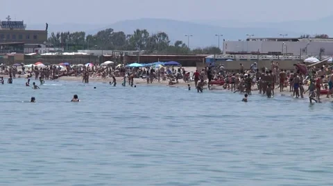 Catania city beach. Video stock 11167627