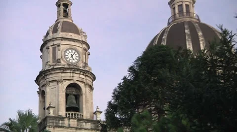 Catania Dome. Stock Footage 8955267