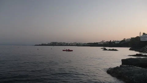 Catania during sunset Stock Footage 137345078