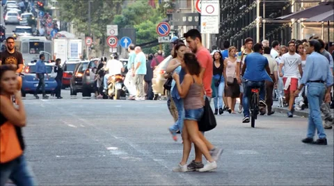Catania, via Etnea, timelapse, summer. Stock Footage 30463457