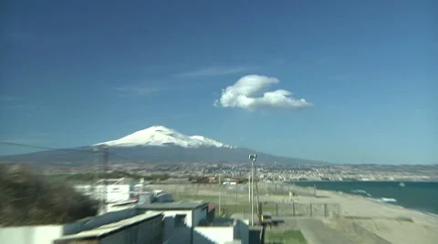 Catania, La Plaia in winter. Stock Footage 10742491