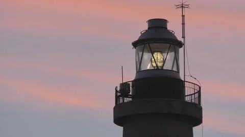Catania lighthouse close up. Stock Footage 57923819