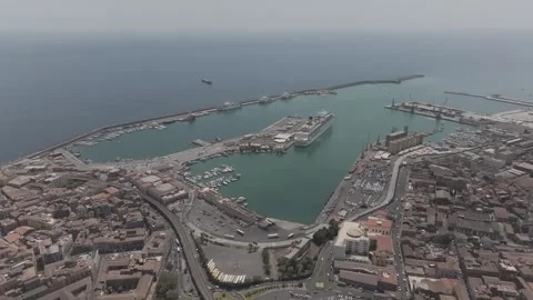Catania porto Video stock 316461071