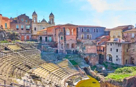 Catania in Sicily Stock Photos