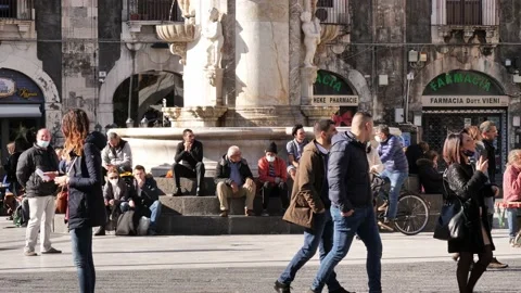 CATANIA IN SLOW-MOTION Stock Footage 167508627
