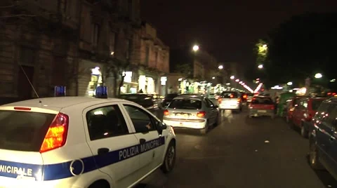 Catania Street View Video stock 8828644