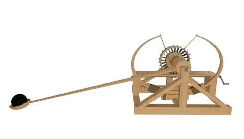 Catapult da vinci Stock Illustration