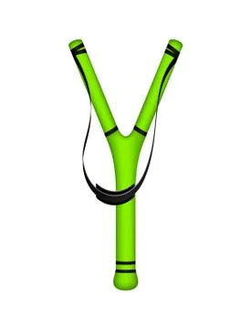 Catapult in green design Stock Illustration