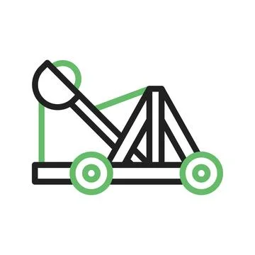 Catapult icon vector image. Stock Illustration