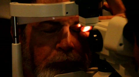 Cataract Vision Exam Stock Footage 786222