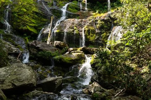 Catawba Falls Cascade Stock Photos