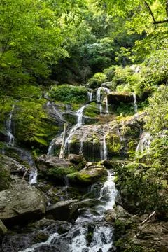 Catawba Falls Cascade Stock Photos
